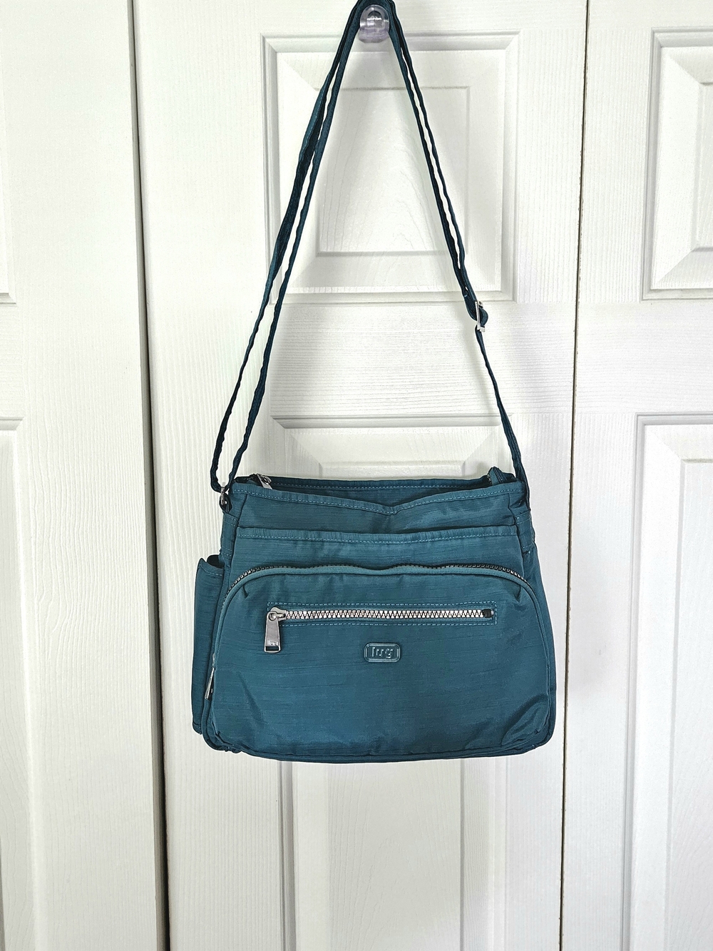 lug Infinity Shimmy Teal Shoulder/Crossbody Bag